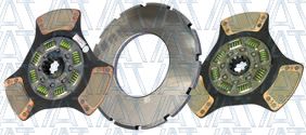 Two-Plate, 3-Paddle // 8-Spring, 2000 Plate Load // 900 Torque, Includes Positive Separator Pin IATCO 107137-8-A-IAT 14 x 1-3//4 Stamped Steel Clutch
