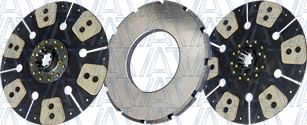 Single-Plate, Push-Type, 3-Paddle / 8-Spring, 2300 Plate Load / 500 Torque IATCO LP1686-136-IAT 14 x 1-1/2 DLB Stamped Steel Clutch 